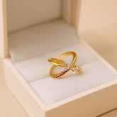 Zircon Ring-109 (Maroon)